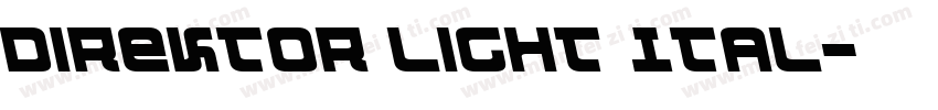 Direktor Light Ital字体转换